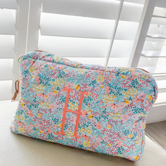 Quilted Cosmetic Pouch