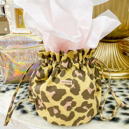 Leopard Jewelry Pouch