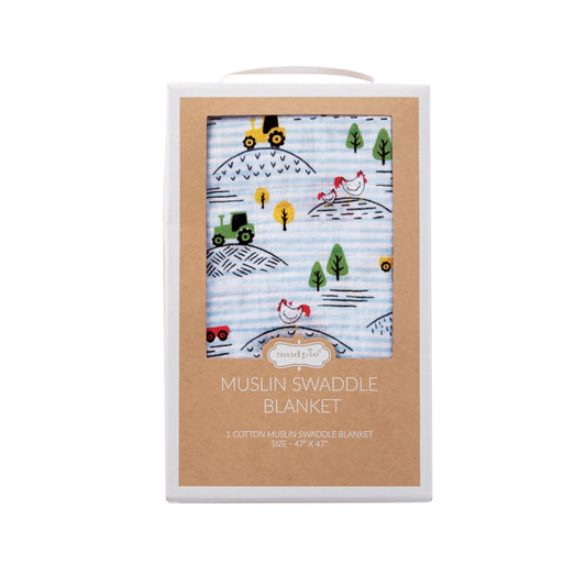 Farmhouse Swaddle Blanket