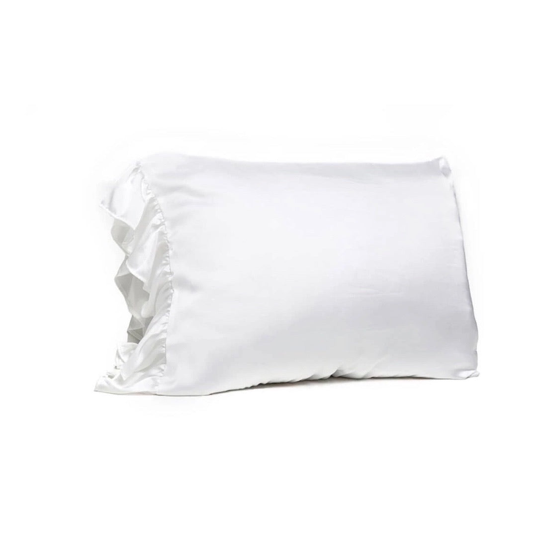 Silky Pillowcase with Ruffle
