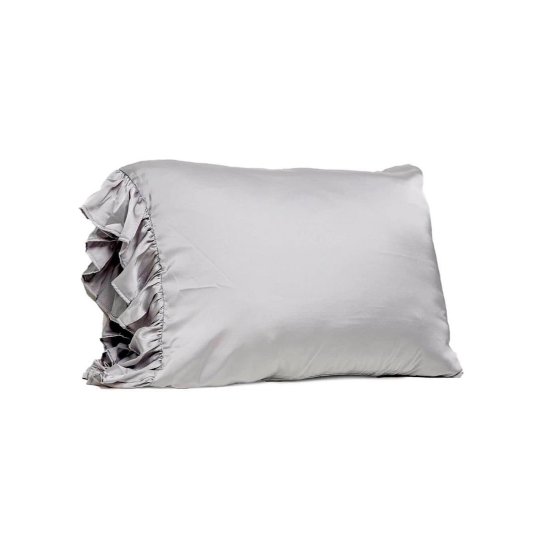 Silky Pillowcase with Ruffle