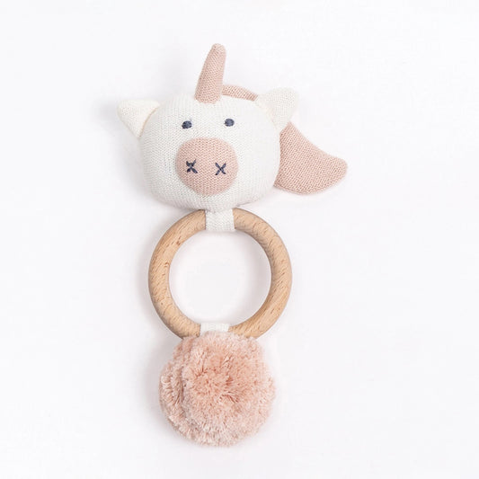 Organic Cotton Rattle - Unicorn