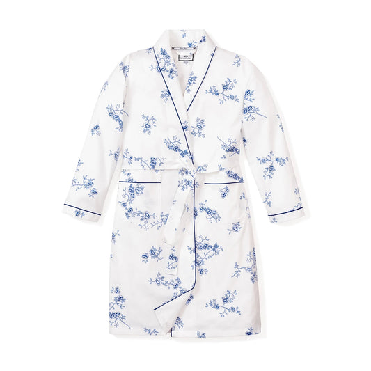 Girls’ Blue Floral Robe